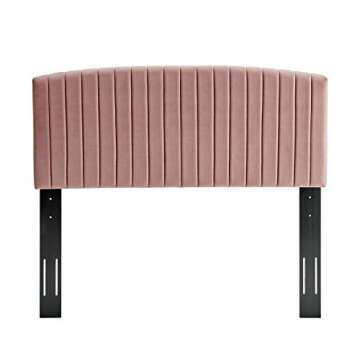 Modway Rebecca Performance Velvet Twin Headboard, Dusty Rose