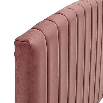 Modway Rebecca Performance Velvet Twin Headboard, Dusty Rose