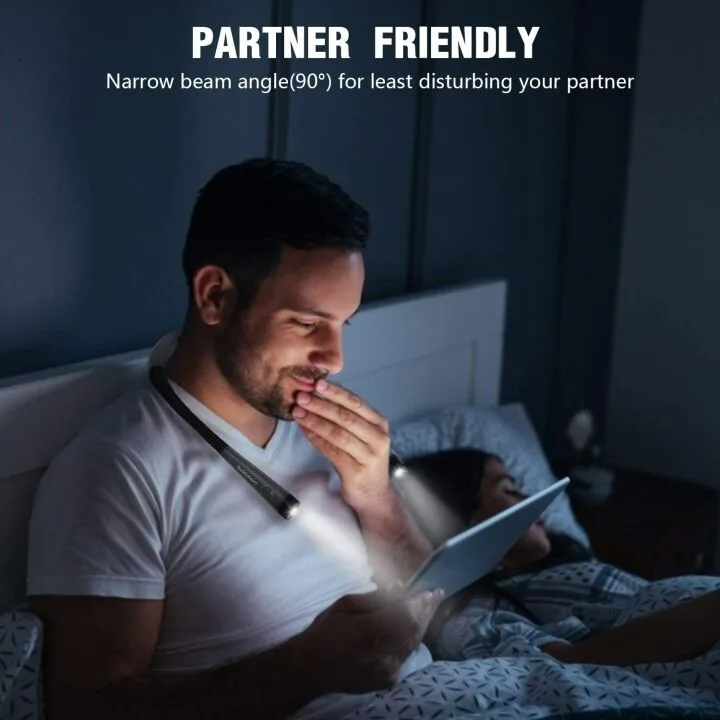 Glocusent LED Neck Reading Light - Perfect for Night Reads