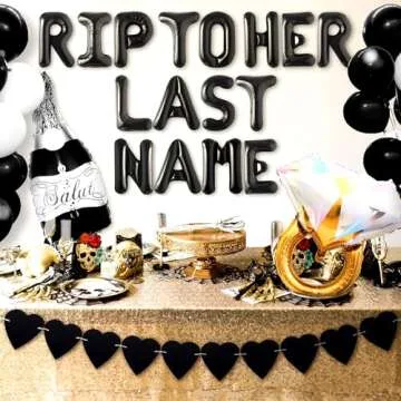LaVenty Rip To Her Last Name Bachelorette Party Decoration