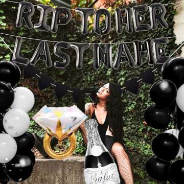 LaVenty Rip To Her Last Name Bachelorette Party Decoration