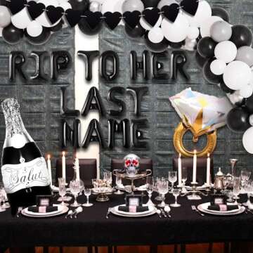 LaVenty Rip To Her Last Name Bachelorette Party Decoration