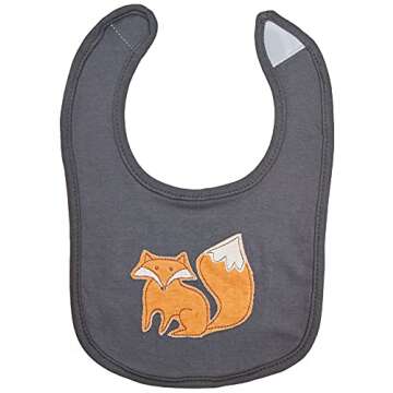 Hudson Baby Unisex Baby Cotton Bibs, Forest, One Size