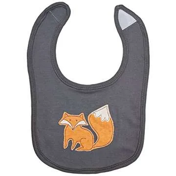 Hudson Baby Unisex Baby Cotton Bibs, Forest, One Size