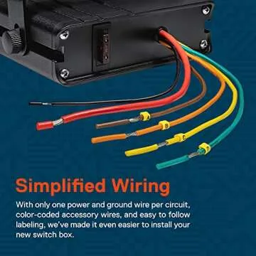 True Mods 4-Gang 12V Rocker Switch Box for Vehicles