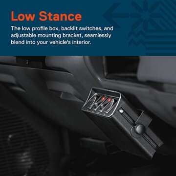 True Mods 4-Gang 12V Rocker Switch Box for Vehicles