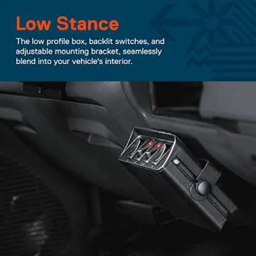 True Mods 4-Gang 12V Rocker Switch Box for Vehicles