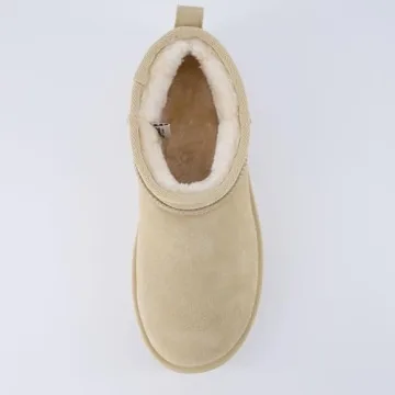 CUSHIONAIRE Hippy Women’s Cozy Platform Ankle Boots