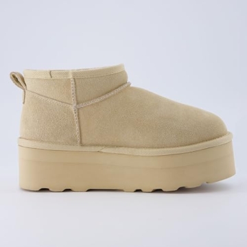 CUSHIONAIRE Hippy Women’s Cozy Platform Ankle Boots