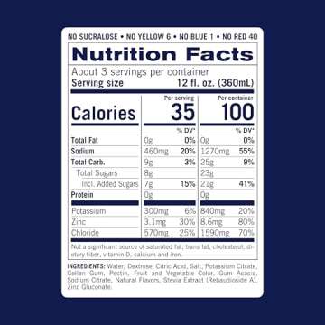 Kinderlyte Electrolyte Solution, 2X Faster Hydration vs. Water Alone, No Artificial Sweeteners or Flavors, No Synthetic Dyes, Fruit Punch, for Kids and Adults, 33.8 fl oz (Pack of 6)