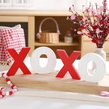 Charming Wooden XOXO Valentine's Day Tabletop Sign