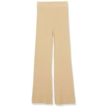 The Drop Women's Ellison Rib Flare Leg Sweater Pant, Curds & Whey, S