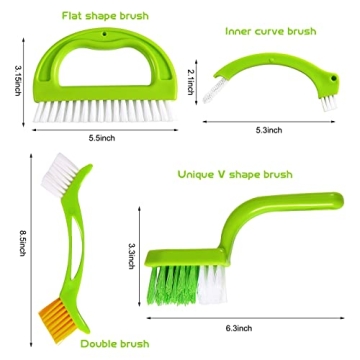 4 in 1 Deep Cleaning Brush Set for Every Home