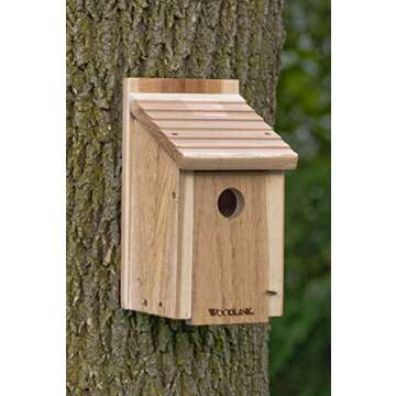 Woodlink Wooden Bluebird House - Model BB1 7.5" x 7.25" x 13"