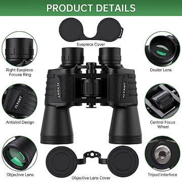 20x50 High Powered Waterproof Binoculars for All Ages