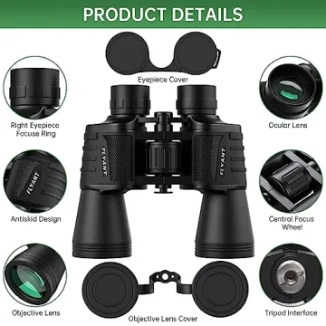 20x50 High Powered Waterproof Binoculars for All Ages