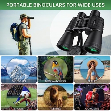 20x50 High Powered Waterproof Binoculars for All Ages