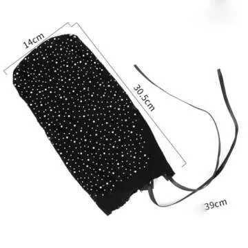 Black Crystal Elastic Mesh Rhinestone Masquerade Masks Full Face Veils See Through Fishnet Headwear Hairbands Turban Head Covers Wraps