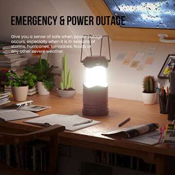 Lichamp LED Camping Lantern - Portable Emergency Light