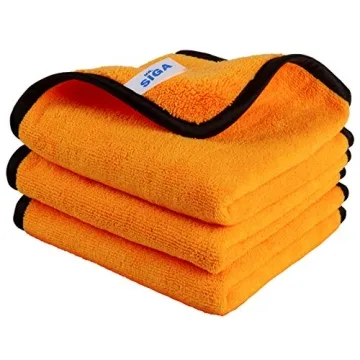 MR.SIGA Professional Premium Microfiber Towels for Household Cleaning and Detailing - 3 Pack