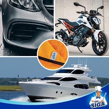 MR.SIGA Premium Microfiber Towels for Efficient Cleaning