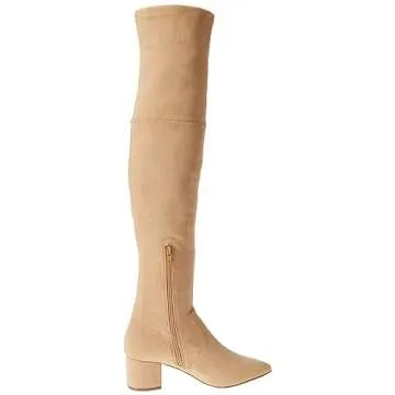 The Drop Women's Sean Suede Over-the-knee Boot, Tan, 5