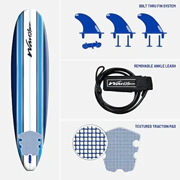 Wavestorm 8ft Classic Surfboard for All Skill Levels