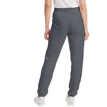 Hanes Women's EcoSmart Cinched Cuff Sweatpants, Slate Heather, Small