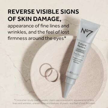 No7 Future Renew Damage Reversal Eye Serum - Nourishing Under Eye Serum for Sun Damaged Skin Repair,...