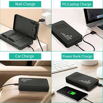 NP-FZ100 Battery Pack & Portable Charger for Sony Cameras
