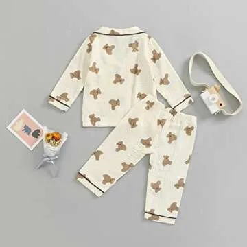 Kids Comfortable Two Piece Pajama Set for Boys and Girls