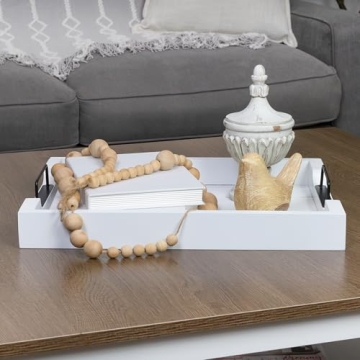 AuldHome Rustic Wood Serving Tray Perfect for Farmhouse Decor