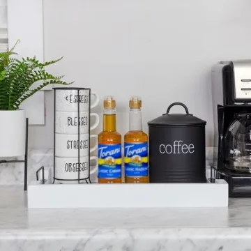 AuldHome Rustic Wood Serving Tray Perfect for Farmhouse Decor