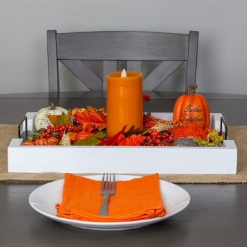 AuldHome Rustic Wood Serving Tray Perfect for Farmhouse Decor