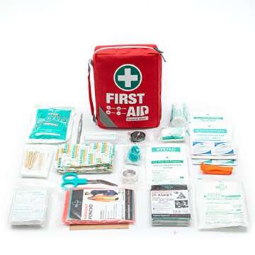 General Medi First Aid Kit - Small Compact First Aid Kit Bag(175 Piece) - Reflective Bag Design- Inc...