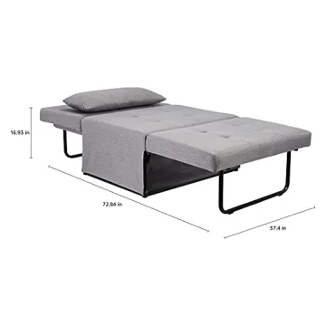 Compact Ottoman Sleeper Bed with Adjustable Functionality