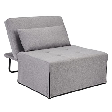 Compact Ottoman Sleeper Bed with Adjustable Functionality