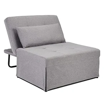 Compact Ottoman Sleeper Bed with Adjustable Functionality