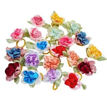 PET SHOW Flowers Dog Hair Bows Assorted Colors Pack