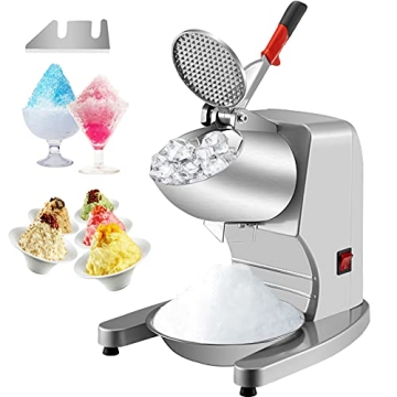 VEVOR 300W Electric Ice Shaver - Dual Blade Snow Cone Maker for Summer Fun