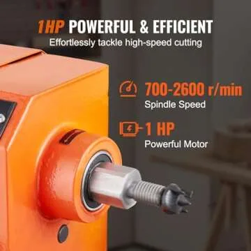 VEVOR Wood Lathe 1 HP with Copy Attachment & Stand
