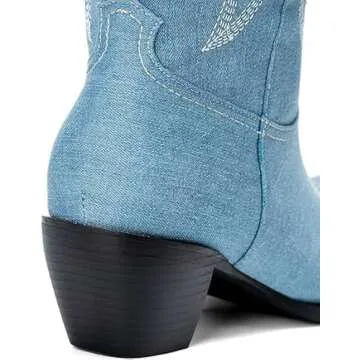 Stylish Gradinery Denim Blue Boots for Women - Comfort Meets Fashion