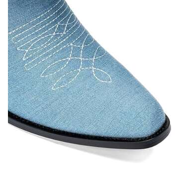 Stylish Gradinery Denim Blue Boots for Women - Comfort Meets Fashion