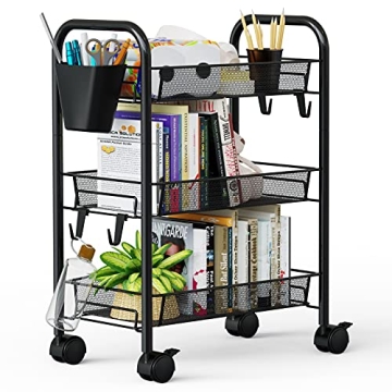 Greensen Rolling Cart for Home Office Storage Solution