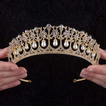 CROWN GUIDE Rhinestone Tiara for Weddings and Prom