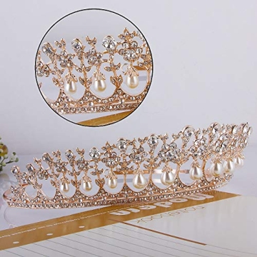 CROWN GUIDE Rhinestone Tiara for Weddings and Prom