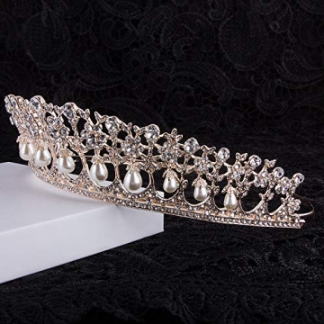 CROWN GUIDE Rhinestone Tiara for Weddings and Prom