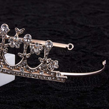 CROWN GUIDE Rhinestone Tiara for Weddings and Prom