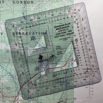 MapTools Military Style UTM MGRS Coordinate Scale Protractor