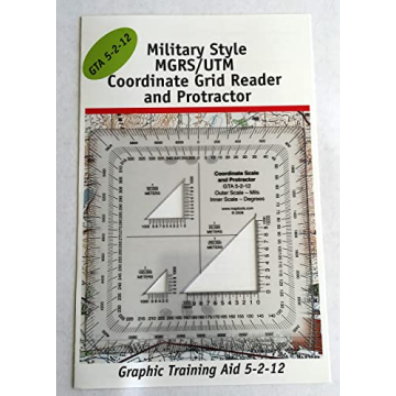 MapTools Military Style UTM MGRS Coordinate Scale Protractor